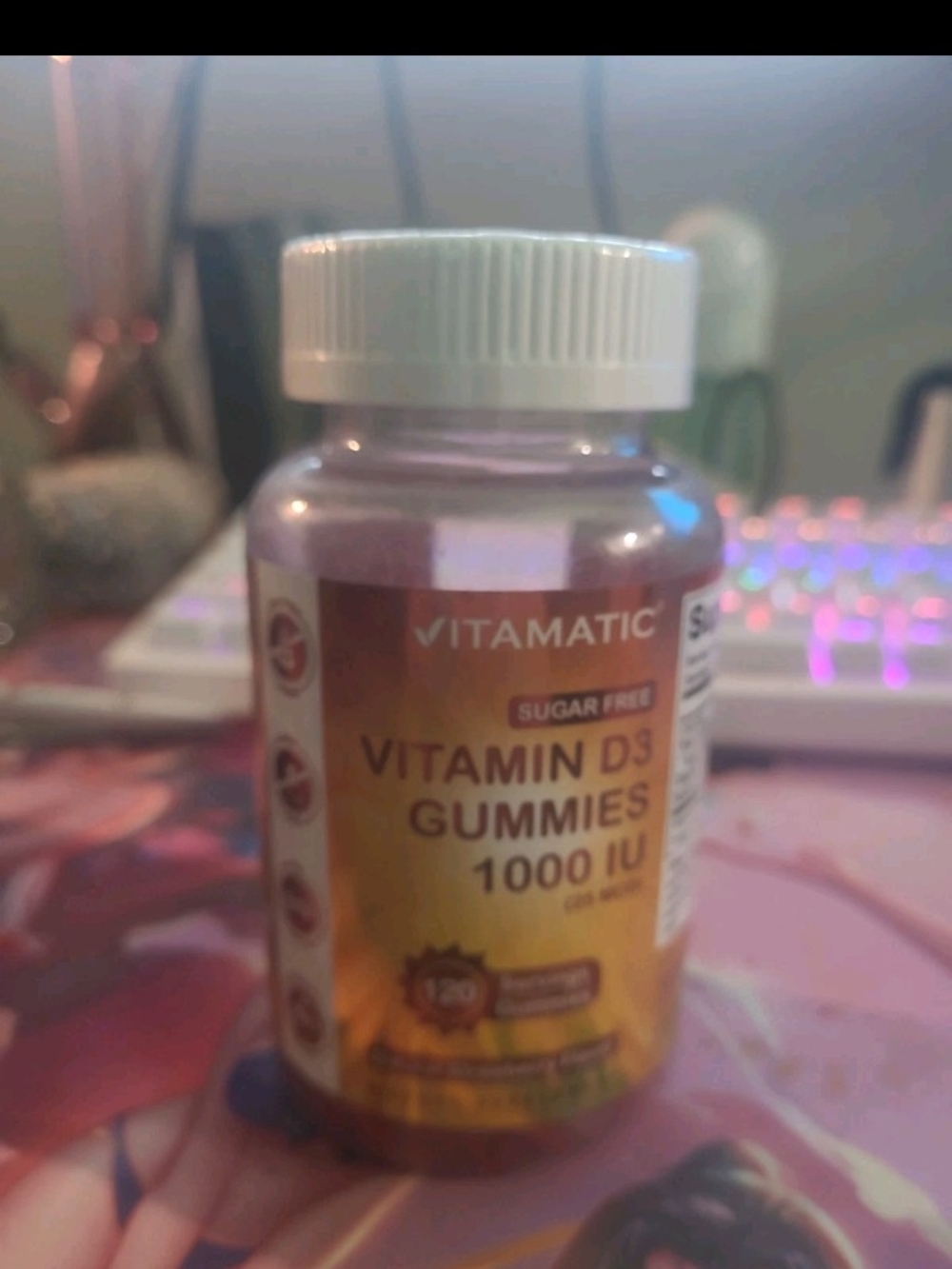 Vitamin D3 Gummies 1000 IU - White Bottle Cap